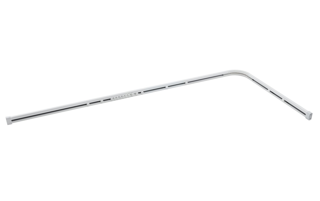 diaqua® Tringle à rideau de douche Angle spécial 170 x 75 cm