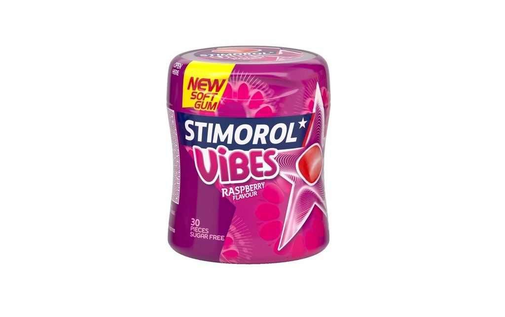 Stimorol Chewing-gum Vibes Berry Bottle 70 g
