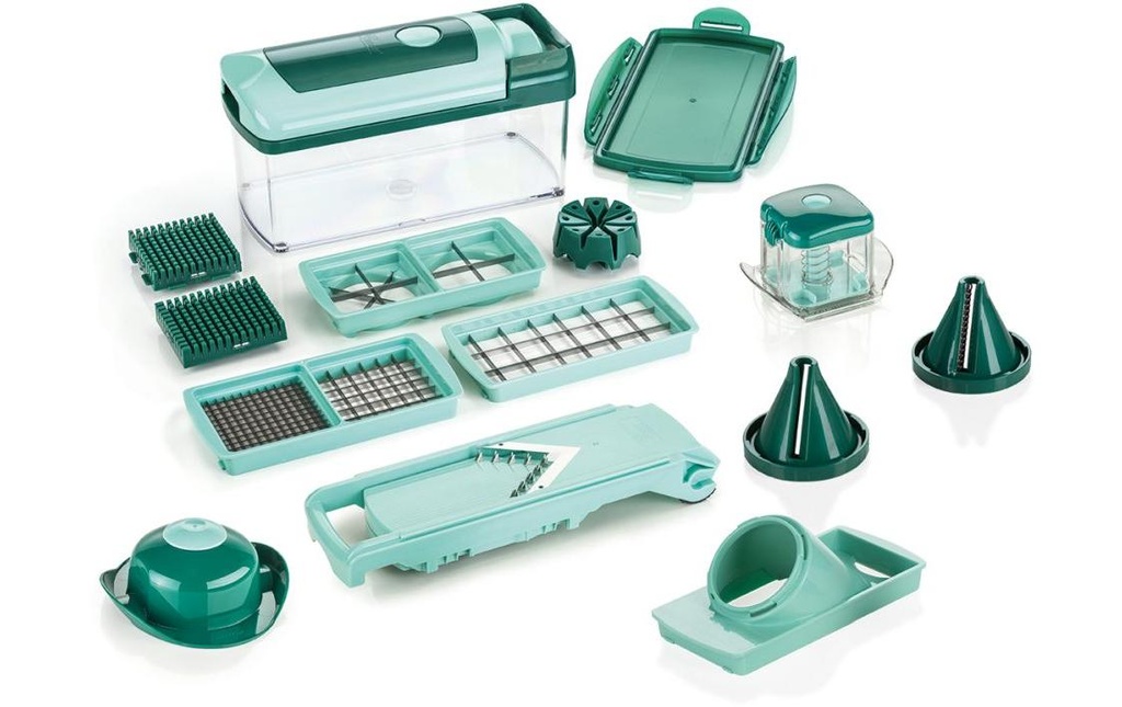 Genius Coupe-légumes Nicer Dicer Fusion + Slicer + Julietti 16pcs