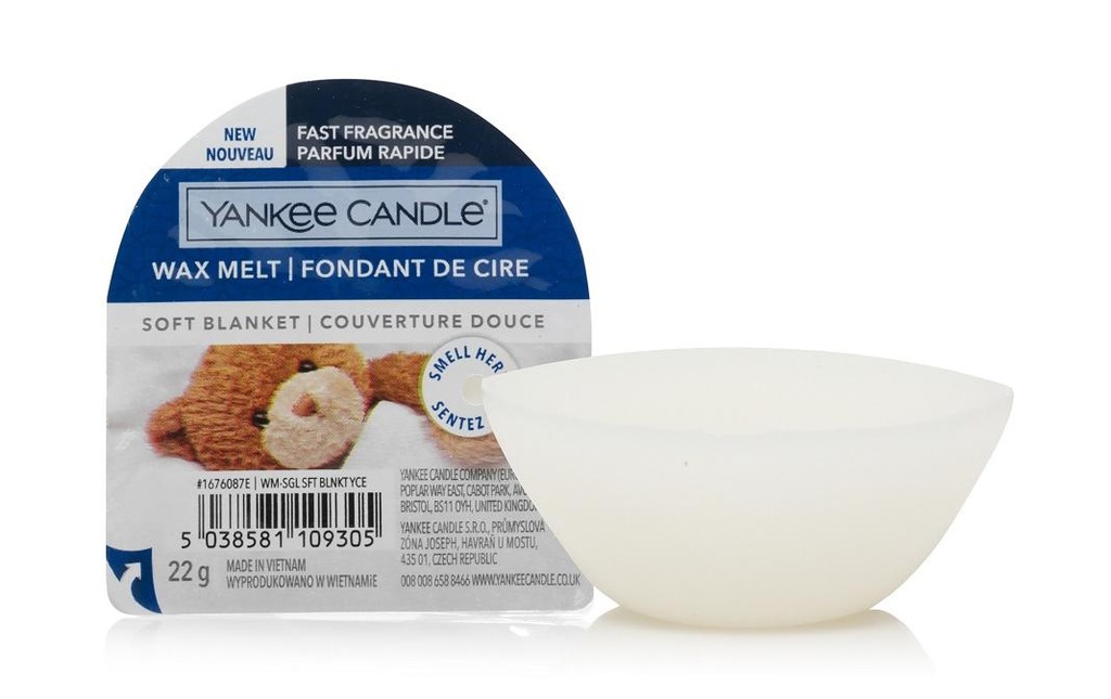 Yankee Candle Plaquettes de cire parfumées Soft Blanket