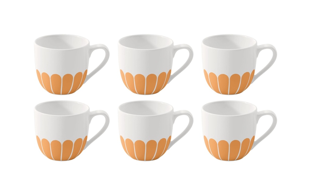 Villeroy & Boch Tasse à expresso Fleur 70 ml, 6 Pièce/s, Jaune