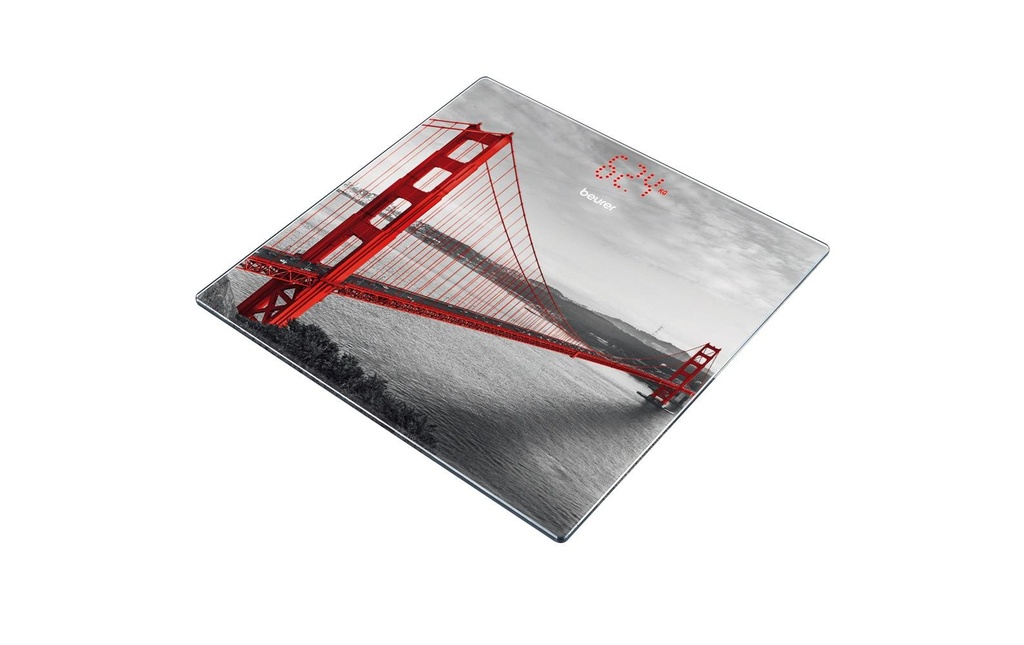 Beurer Pèse-personne GS 215 San Francisco Gris; Rouge