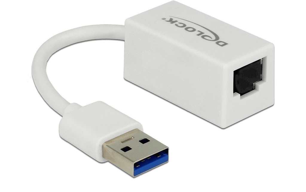 Delock Adaptateurs réseau USB-A - RJ45 1Gbps, Blanc