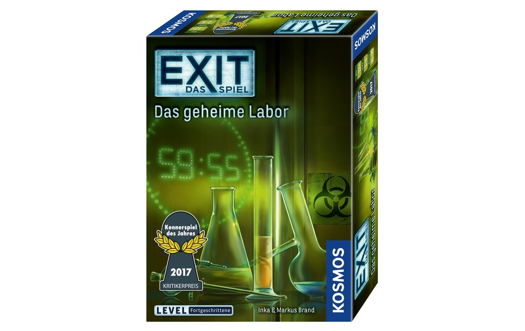 Kosmos Jeux de connaisseur EXIT: Das geheime Labor