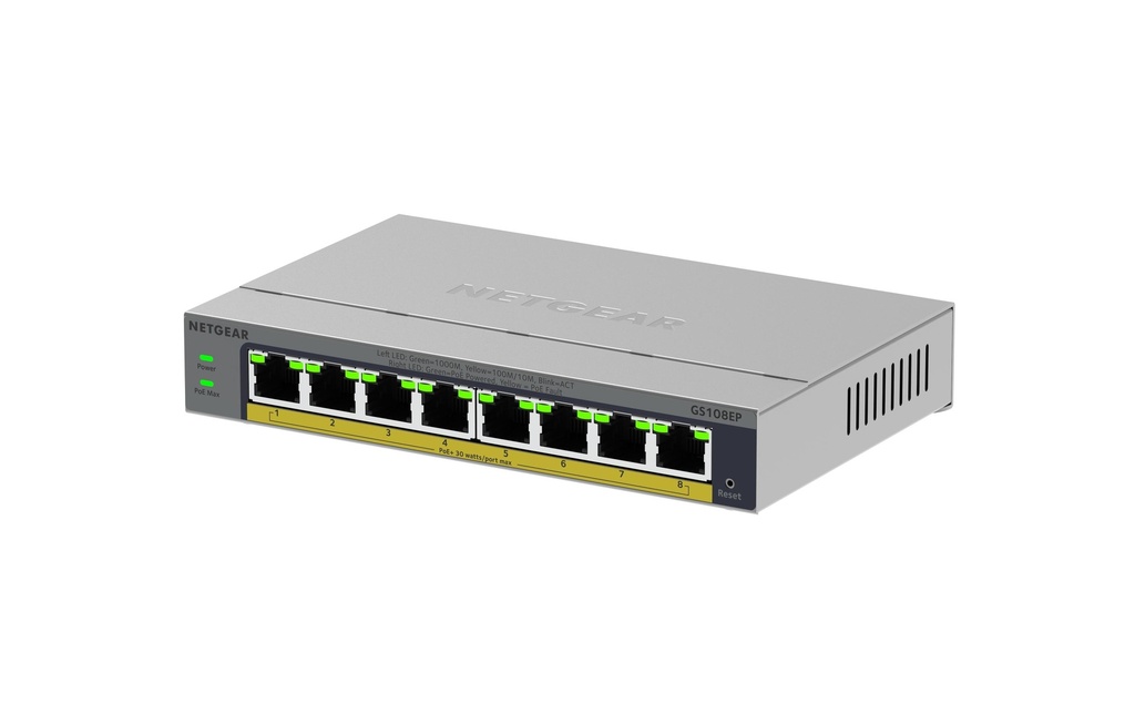Netgear PoE+ Switch GS108EP-100EUS 8 ports