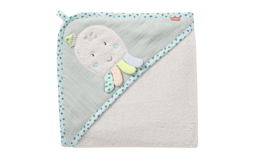 fehn Serviette à capuche Pieuvre