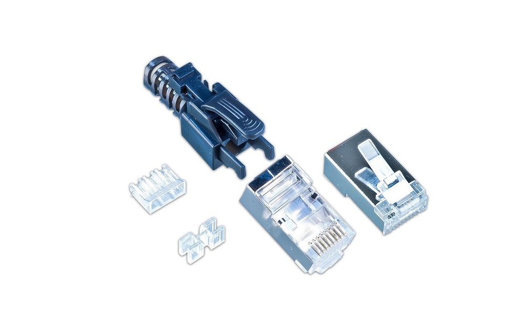 Wirewin Connecteur RJ45 KAT6A Securelock 10 Pièce/s, Noir