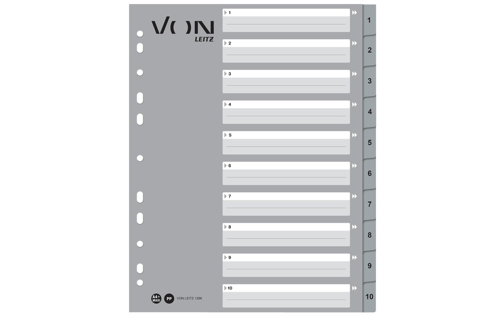 VON Registre A4, 1-10
