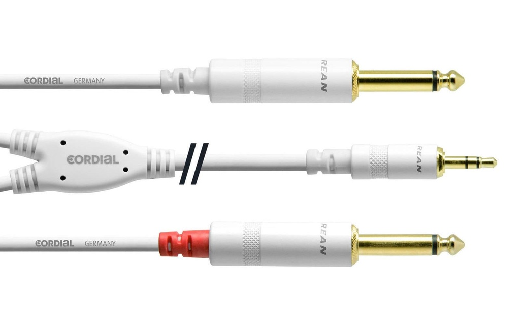 Cordial Câble audio jack 3.5 mm - jack 6.3 mm 1.5 m