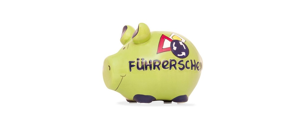 G. Wurm Tirelire Porc du Führer Jaune