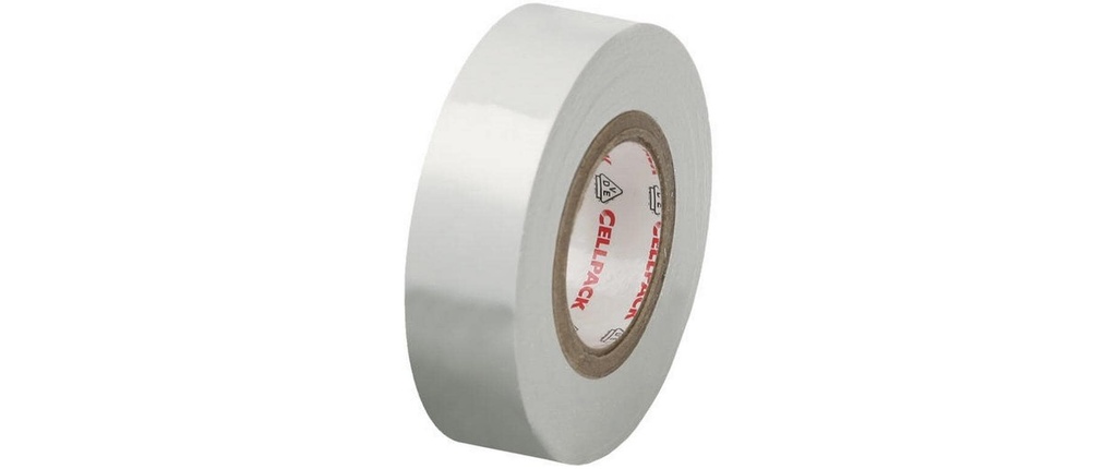 Cellpack AG Bande isolante 25 m x 30 mm, blanc