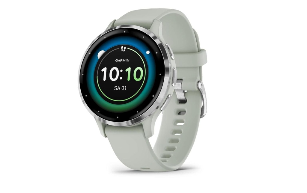GARMIN Montre de sport Venu 3S Salbeigrau / Silber