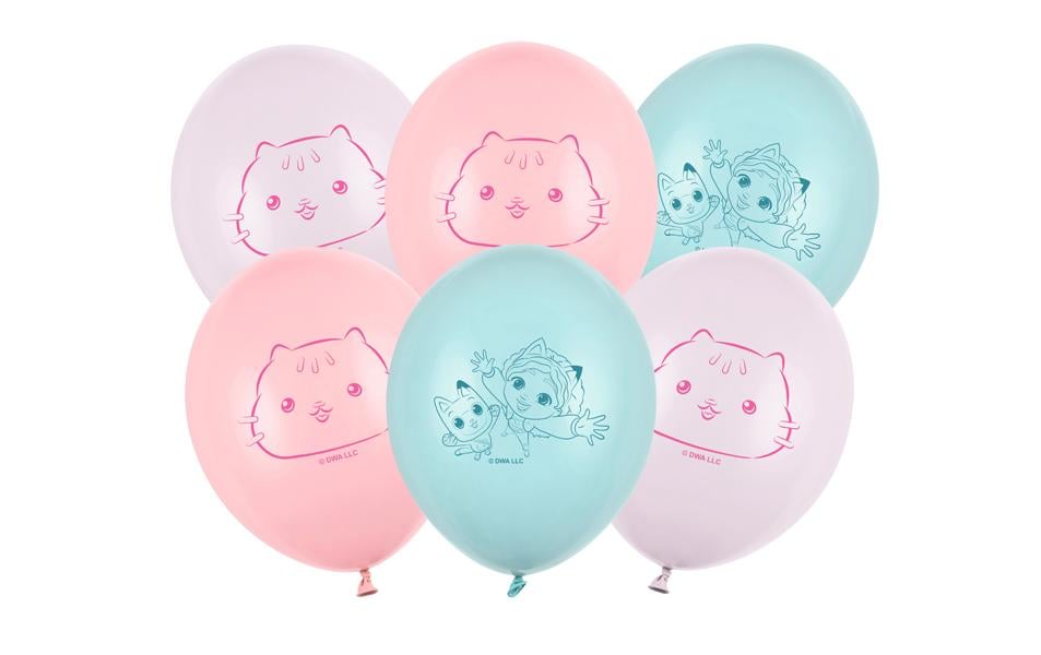 Partydeco Ballon de baudruche Gabby's Dollhouse 6 pièces