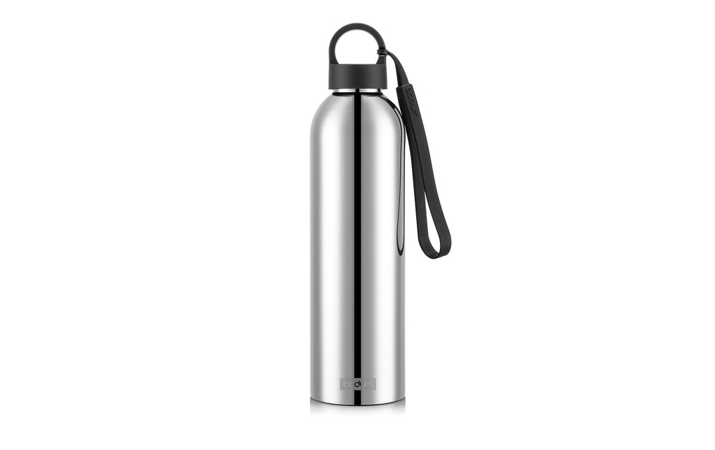 Bodum Bouteille d'eau à double paroi sous vide Melior Chromé, 1 l