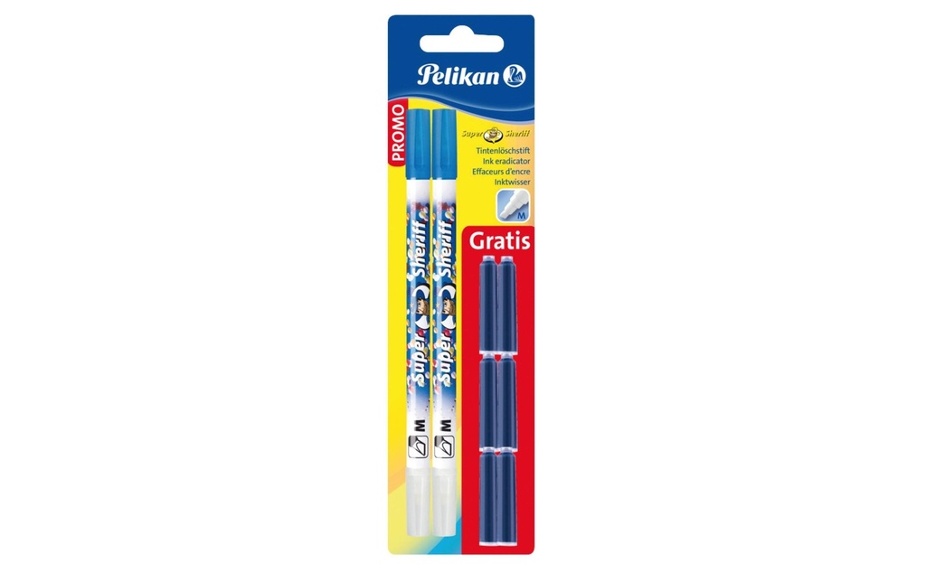 Pelikan Effaceur d'encre Promoblister 8 pièces