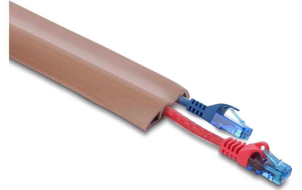 Delock Goulotte PVC flexible 2 m x 50 mm Brun