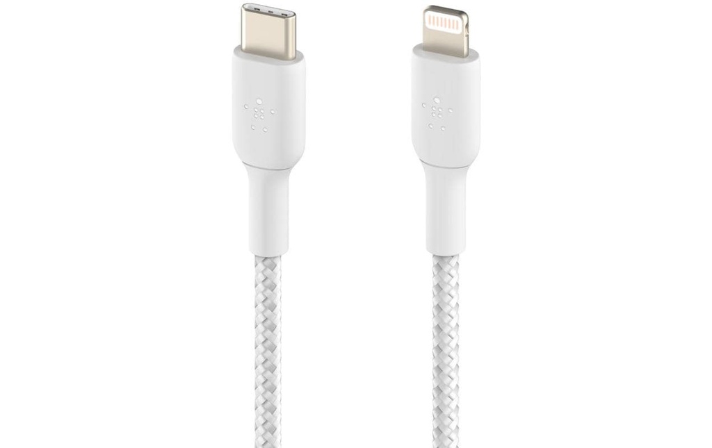 Belkin Câble chargeur USB Braided Boost Charge USB-C - Lightning 2 m