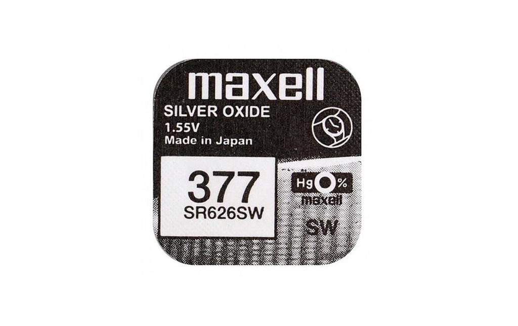 Maxell Europe LTD. Pile bouton 377 SR626SW , 10 Pièce/s