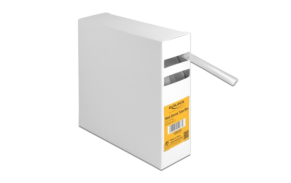 Delock Gaine thermorétractable 10 m x 9.5 mm Transparent