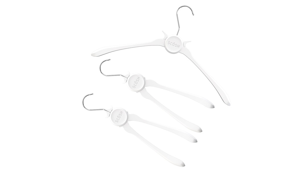 SCOSH Cintre 3 Pièce/s, Blanc