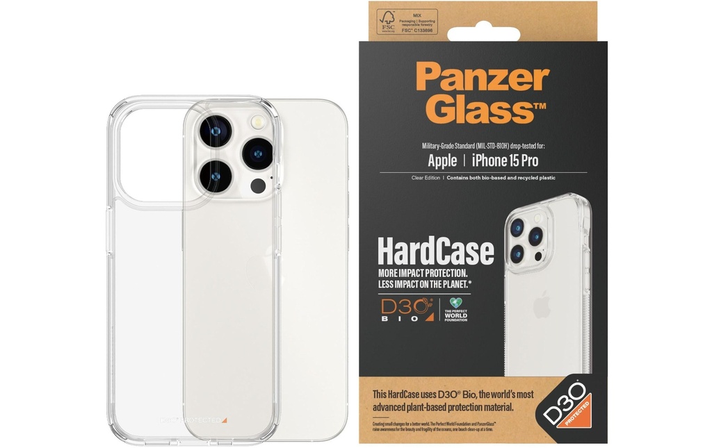 Panzerglass Coque arrière Hard Case iPhone 15 Pro