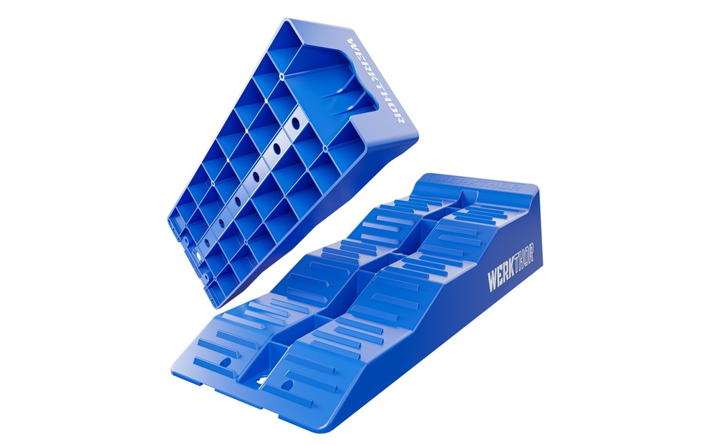 Werkthor Cales d'accès plates Lot de 2, bleu
