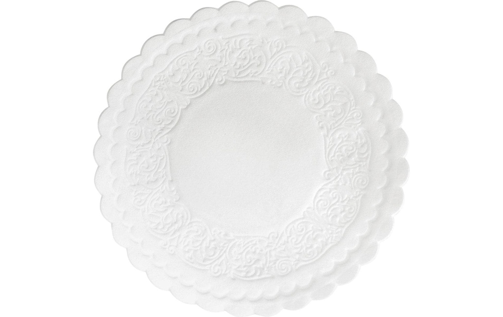 Duni Dessous de verre rond 9 cm, 500 pièces, Blanc
