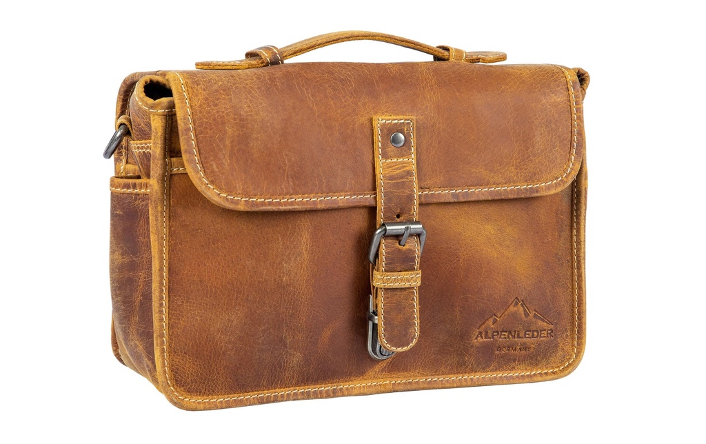 Alpenleder Sacoche pour caméra Presse Beige