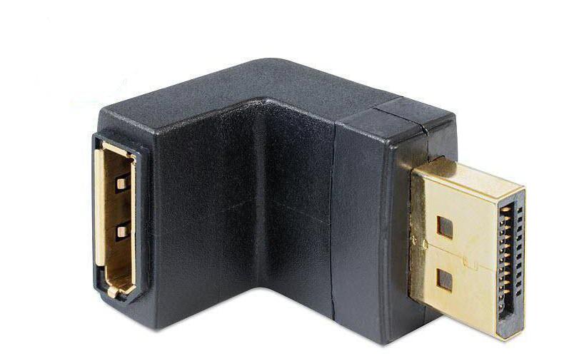 Delock Adaptateur d’angle DP, 90° coudé vers le bas