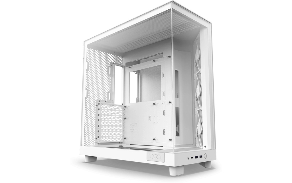 NZXT Boîtier d’ordinateur H6 Flow Blanc