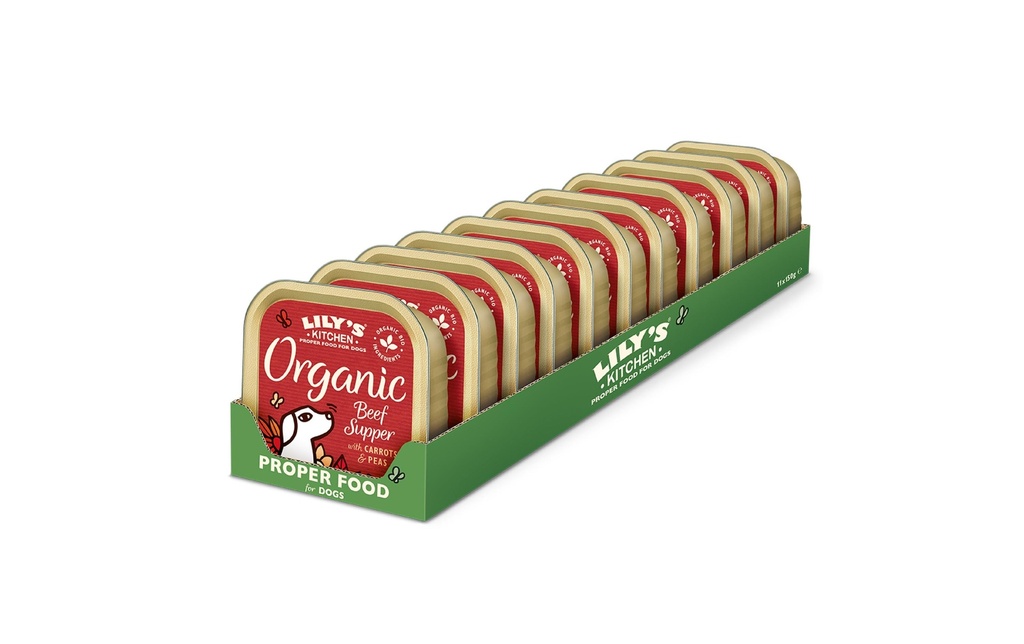 Lily's Kitchen Alimentation humide Boeuf biologique, 11 x 150 g