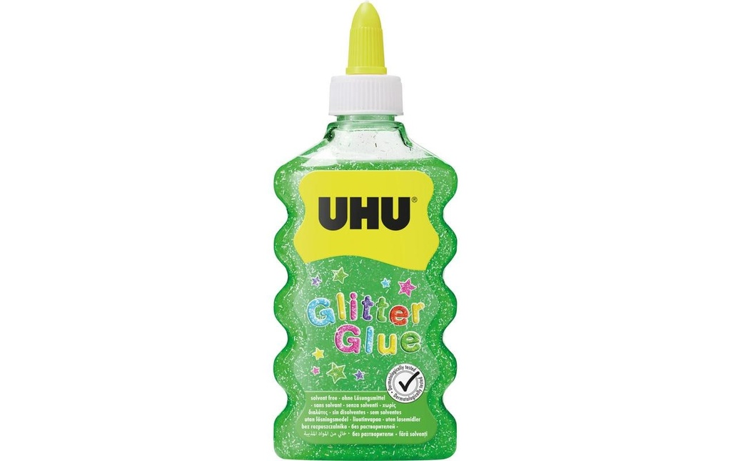UHU Glitter Glue Maxi vert 177ml (185 pces)