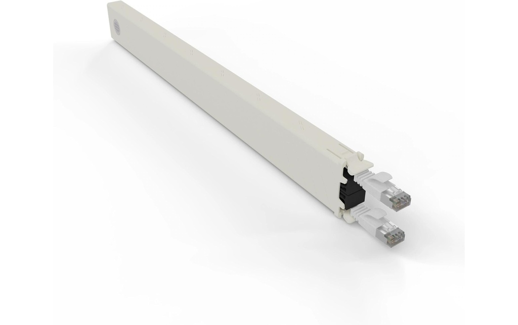 Patchbox patchbox.one / Cassette / 8RU / Cat 6A, STP, 0.8 m, Blanc