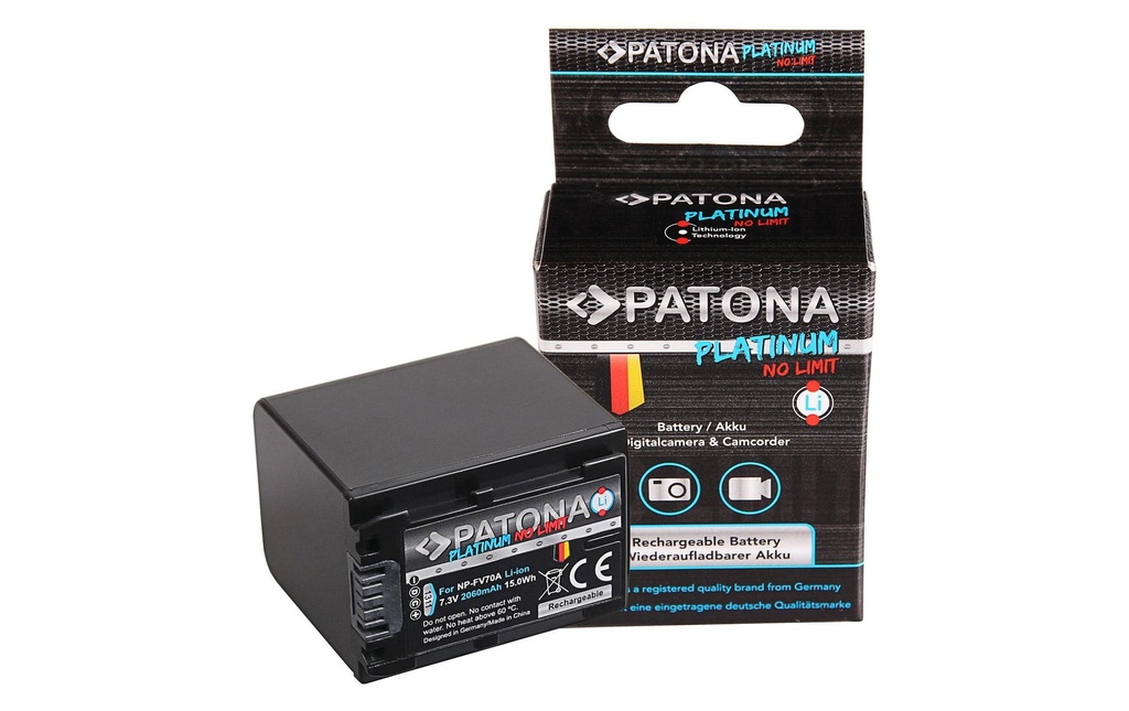 Patona Batterie pour Appareils photo numérique NP-FV70A