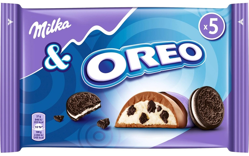 Milka Barres de chocolat Oreo 5 x 37 g