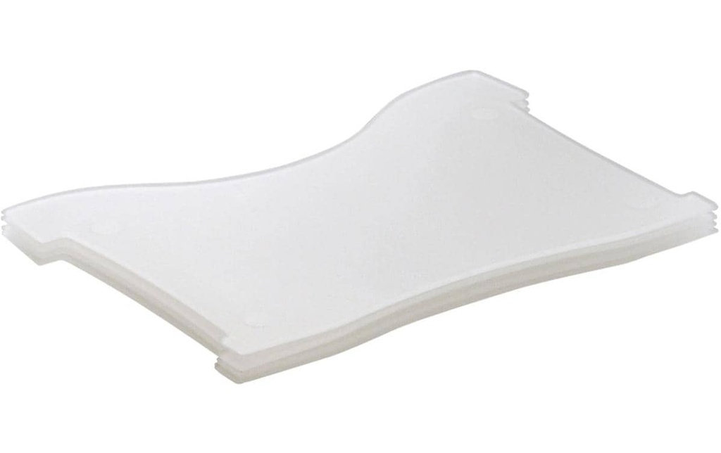 HAN Boîte à fiches Plaque de support du croco A7, 4 pièces, Transparent