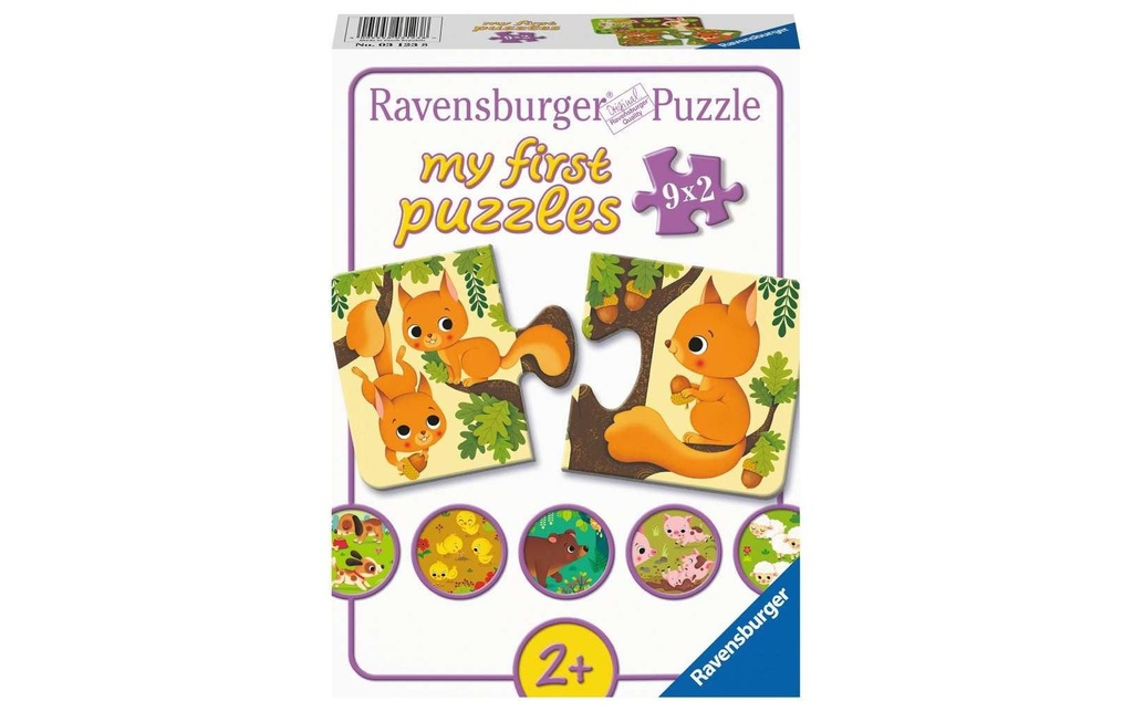 Ravensburger my first puzzles Les animaux et leurs enfants