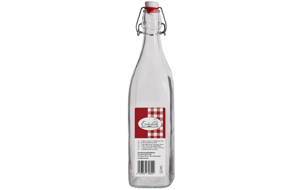 Einkochwelt Bouteilles pour conserves Swing 1000 ml