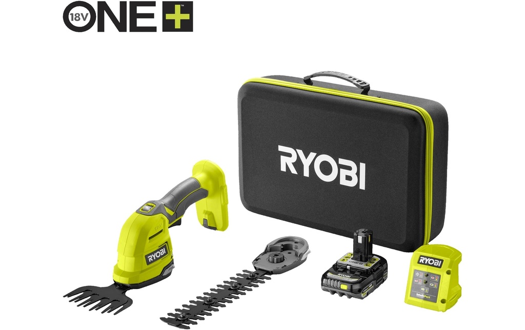 RYOBI Sculpte-haies et taille-herbes sans fil RY18GSA-120T Set