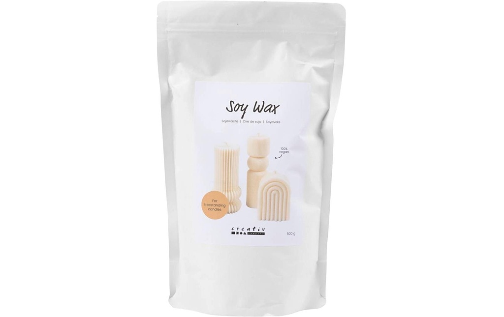 Creativ Company Cire Soja Flocons, crème, 500 g