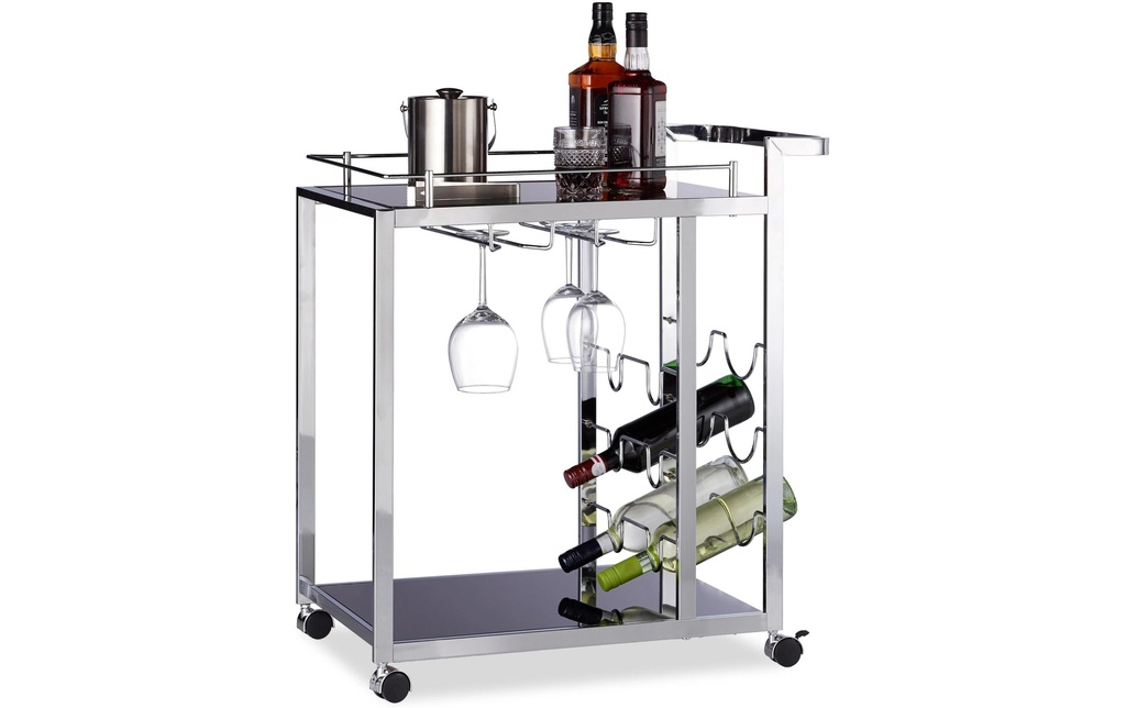 relaxdays Chariot de service Baron 75 x 40 x 70 cm