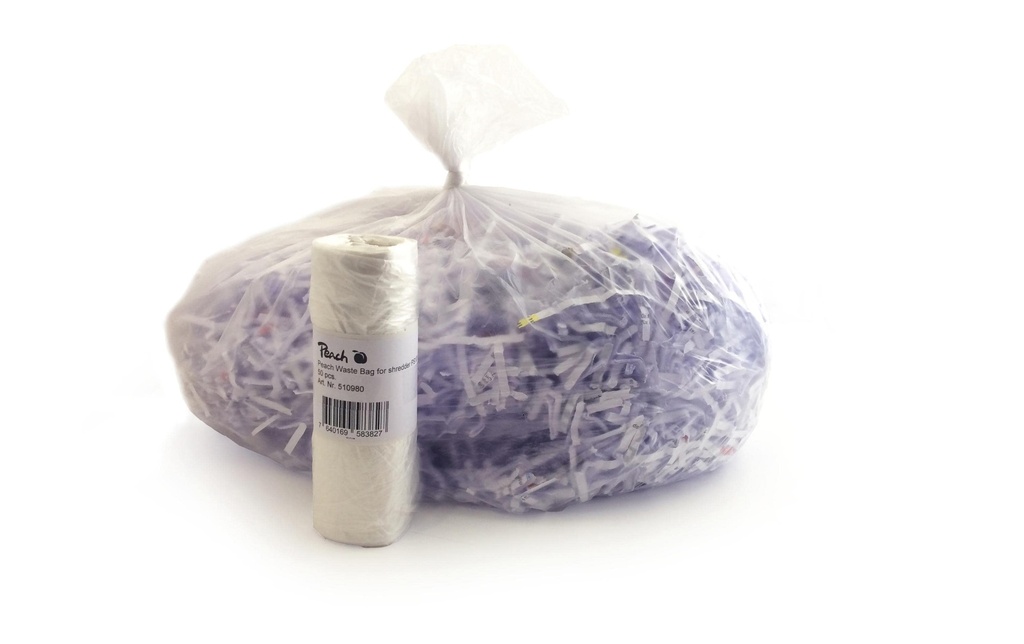 Peach Sacs poubelle pour déchiqueteuse de documents PS100-10 50 l 50 Pièce/s