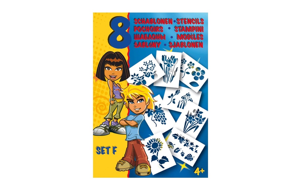 Malinos Gabarit A5 Set F fleurs