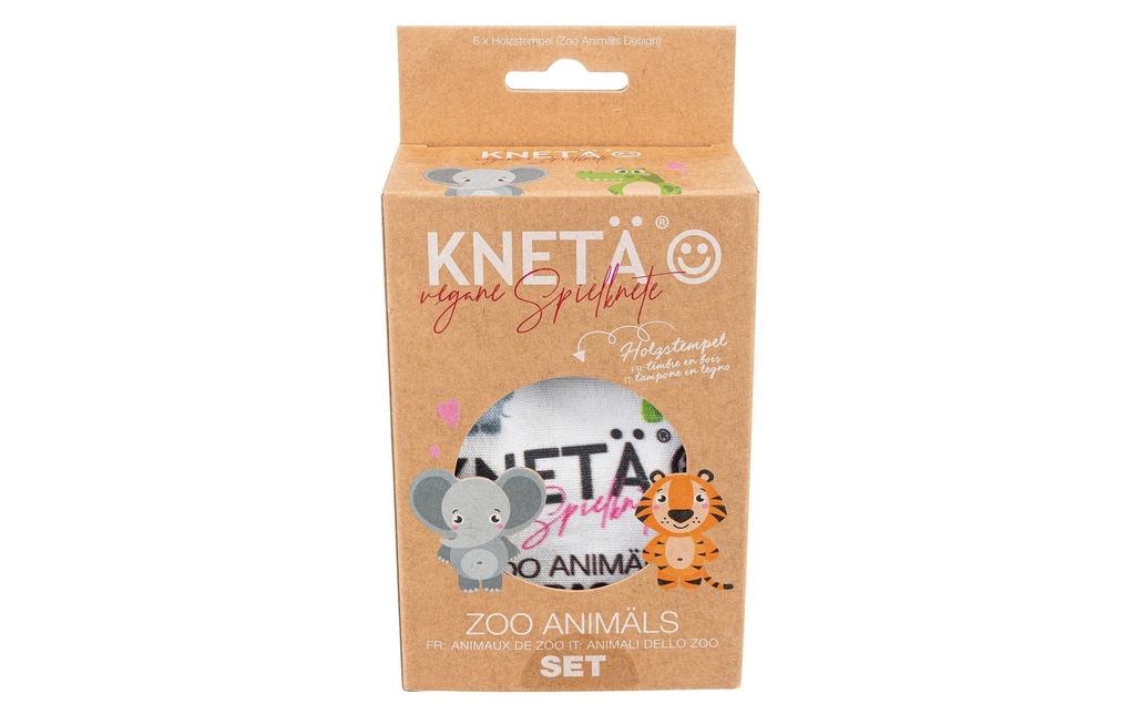 KNETÄ Set de tampons en bois Zoo Animäls