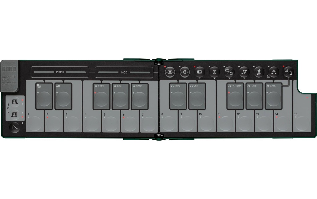 Korg Contrôleur clavier nanoKEY Fold Alpine Green Limited