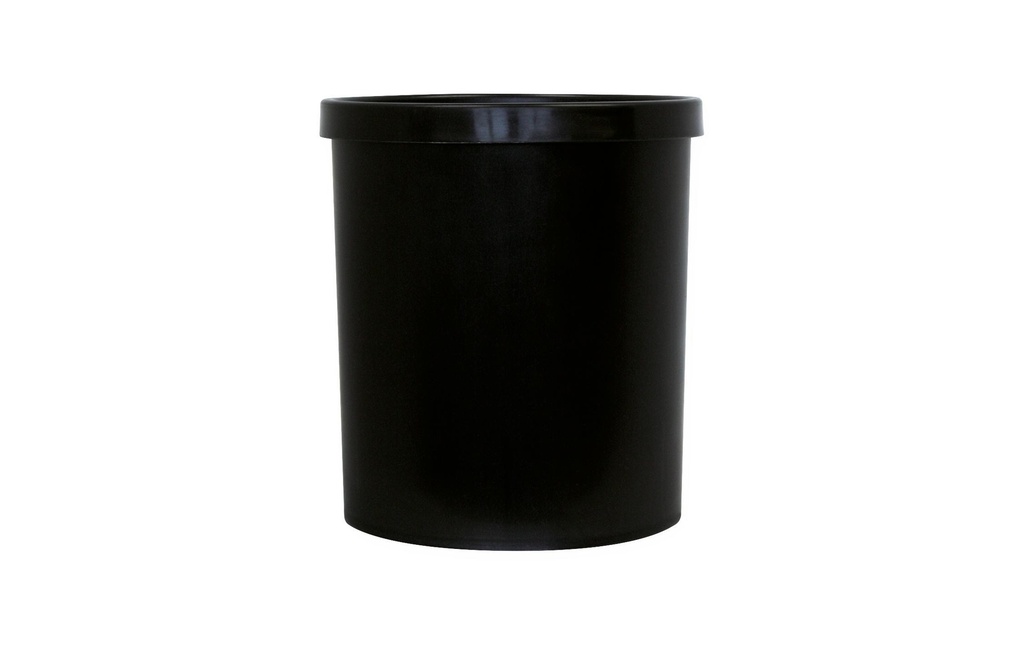 Büroline Corbeille à papier 18 l Noir