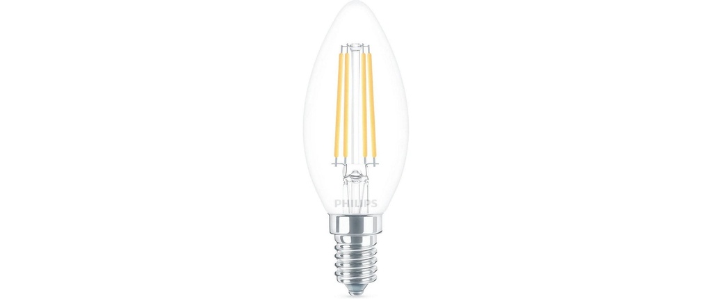 Philips Lampe LED classic 60W E14 CW B35 CL Blanc neutre (NW)