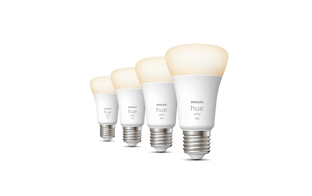 Philips Hue Ampoules White E27 Lot de quatre 4 x 800 lm