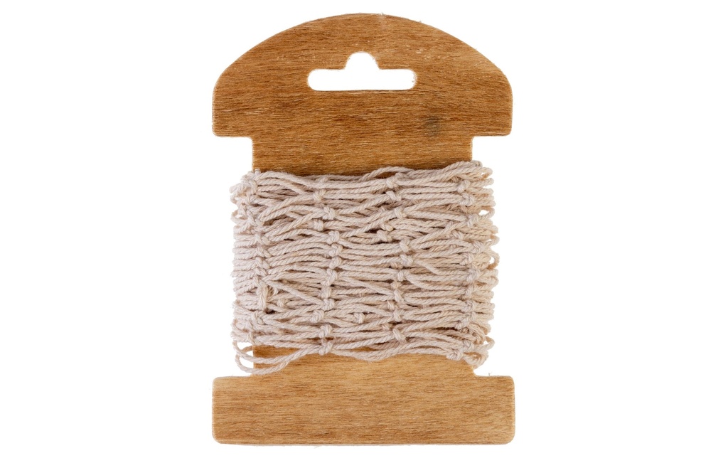 HobbyFun Ruban textile Ruban de maille 130 mm x 1 m, Beige
