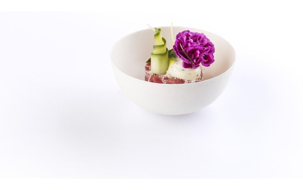 Sier Bols jetables Bagastro 9 cm, 40 Pièce/s, Blanc